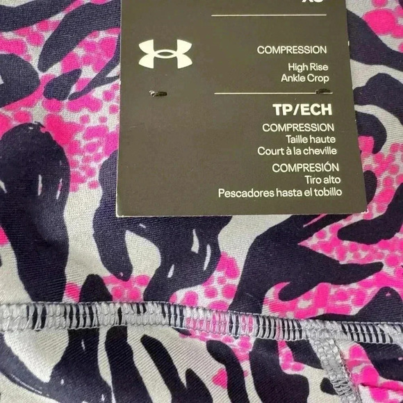 Under Armour Womens Ankle Crop Legging High Rise Size XS Multicolor - Picture 5 of 5